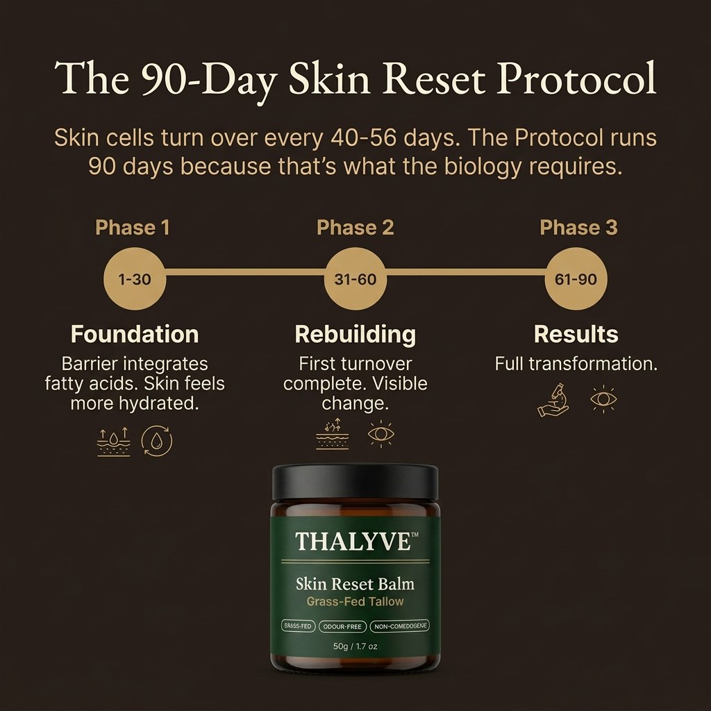 THALYVE Skin Reset Balm — Protocol-Timeline