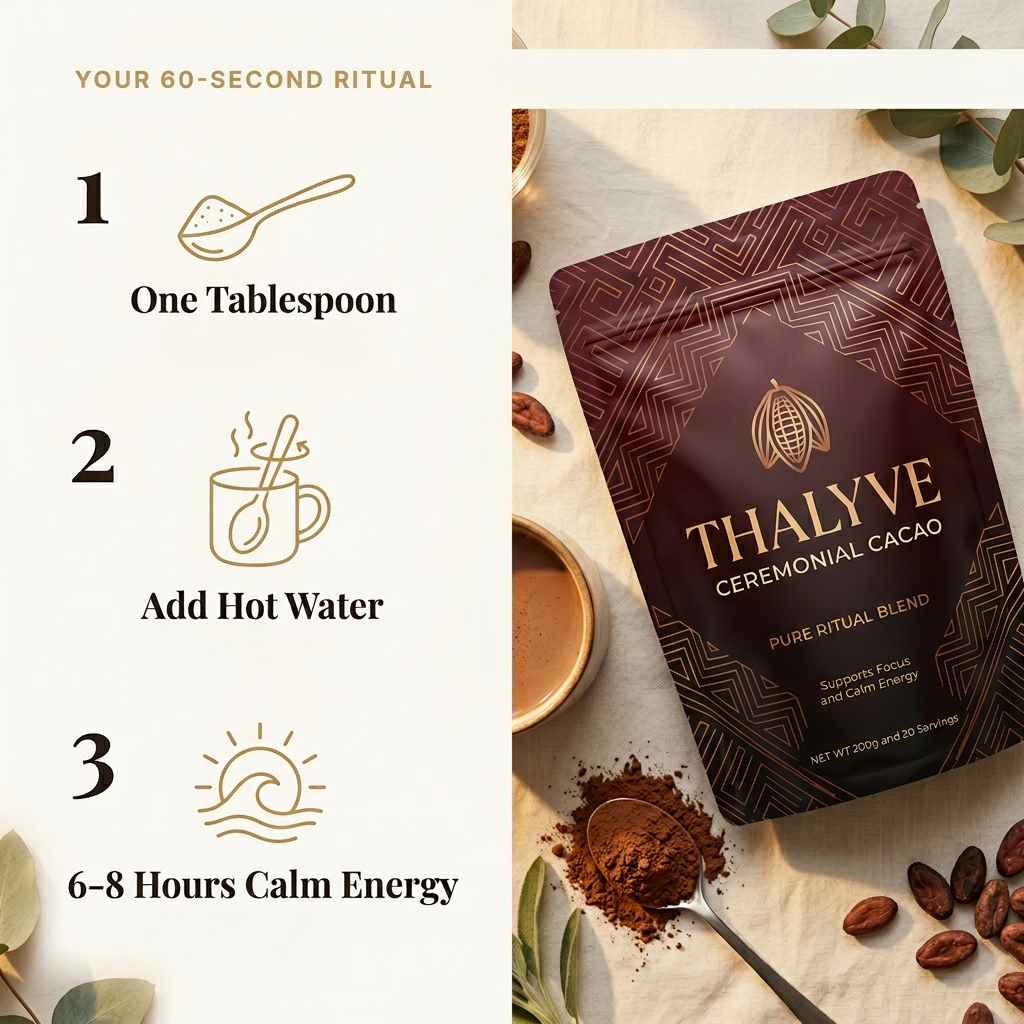 THALYVE™ Ceremonial Cacao - Pure Heart & Mind Ritual Blend