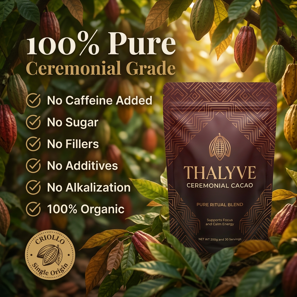 THALYVE™ Ceremonial Cacao - Pure Heart & Mind Ritual Blend